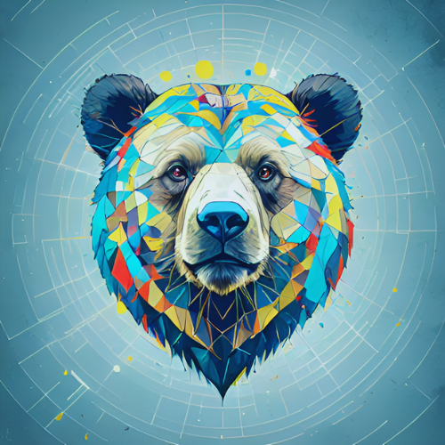 tête d'ours bleu